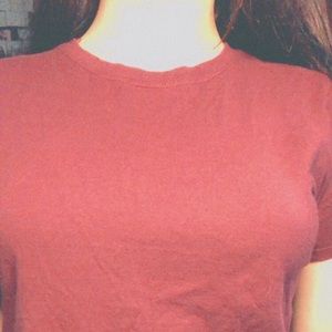 Burgundy plain shirt